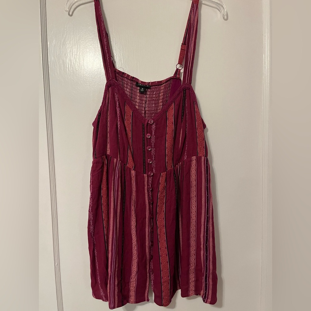 Torrid Striped Pink Sleeveless Tank Top